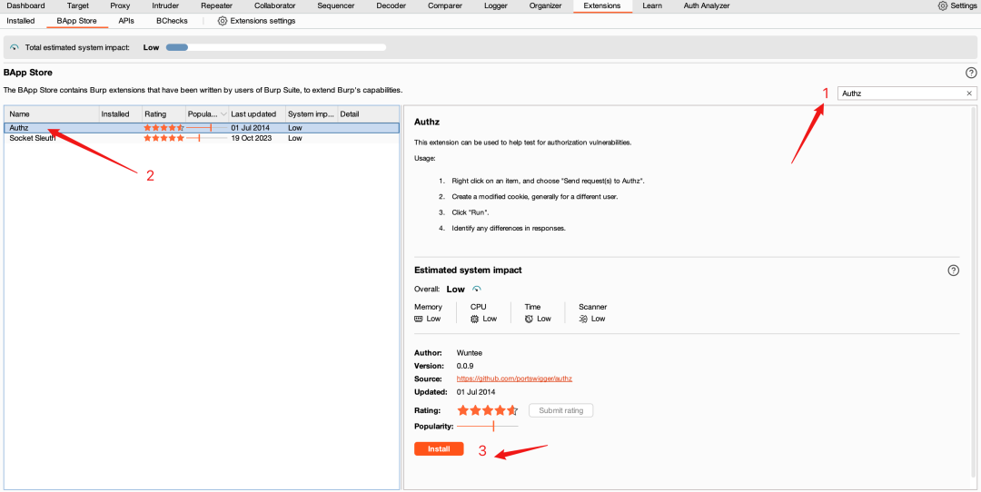 Burp Suite+Authz插件